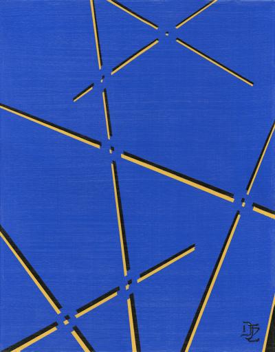 Lines on Blue